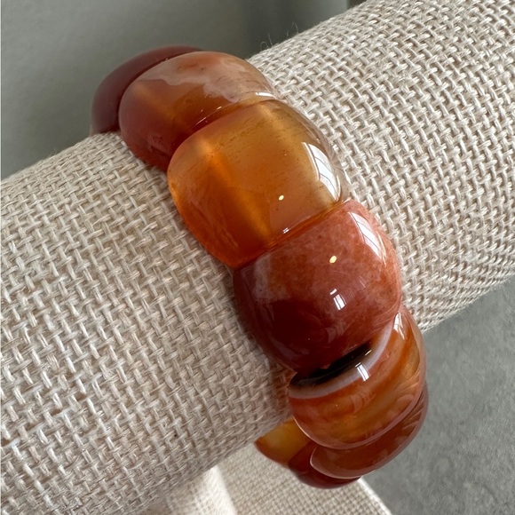 Carnelian Stretch Bracelet by Jay King - Picture 1 of 10